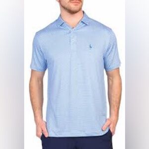 Tailorbyrd Light Blue Polo Shirt with Pattern